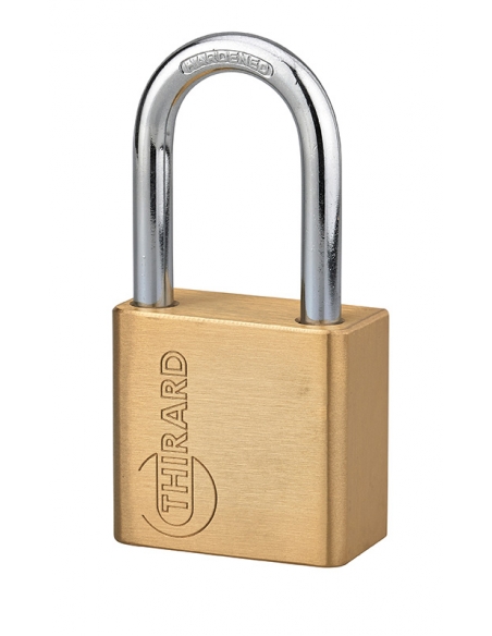Vista aggiuntiva 1 di Lucchetto 407 CP arco acciaio 40mm per cilindro europeo non incluso, ottone, da esterno, waterproof