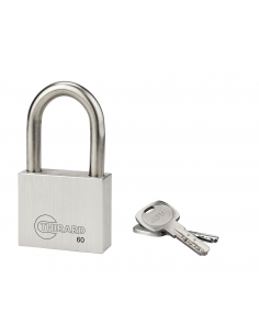 Lucchetto in acciaio inox 60 mm, 2 chiavi reversibili – THIRARD