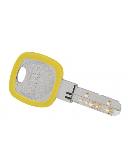 Vista aggiuntiva 1 di Anello portachiavi Ø 24 mm, giallo – THIRARD
