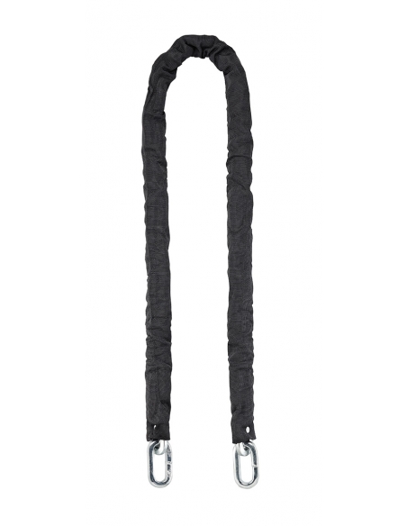 Catena antifurto d'acciaio cementato 10mm rivestita in nylon Loops, bici, moto, grate, cancelli, 1.5m, nero - THIRARD