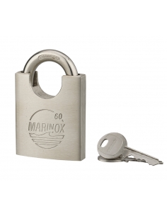 Lucchetto MARINOX 60 mm in acciaio inox nautico con arco alto – THIRARD