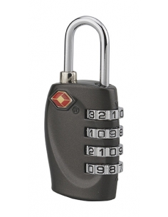 Lucchetto TSA 30 mm a combinazione di 4 cifre, arco in acciaio nichelato – THIRARD