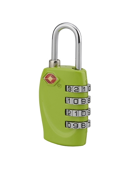 Vista aggiuntiva 3 di Lucchetto TSA 30 mm a combinazione di 4 cifre, arco in acciaio nichelato – THIRARD