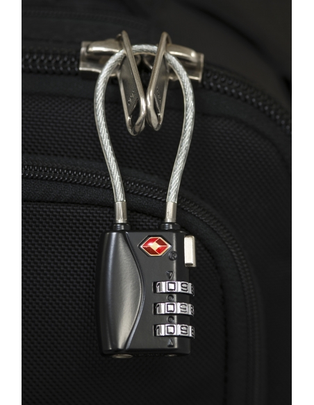 Lucchetto codice TSA, bagagli, cavo in acciaio, combinazione 3 cifre - THIRARD