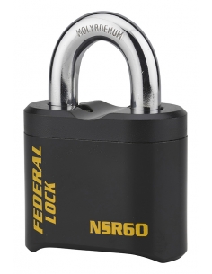 Lucchetto di sicurezza SR in acciaio al molibdeno, nero, combinazione modificabile – THIRARD