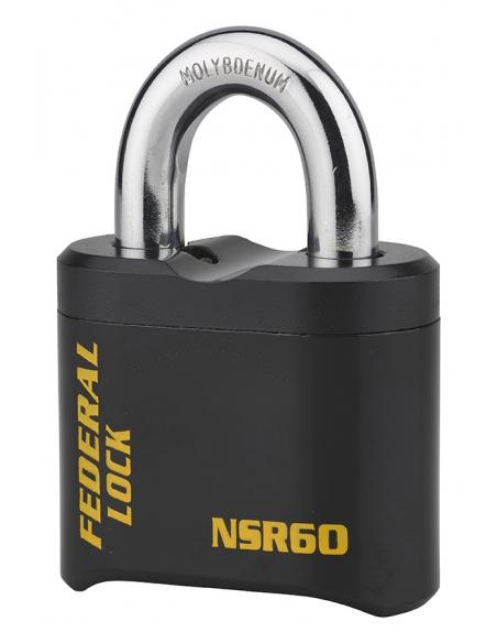 Lucchetto di sicurezza SR in acciaio al molibdeno, nero, combinazione modificabile – THIRARD