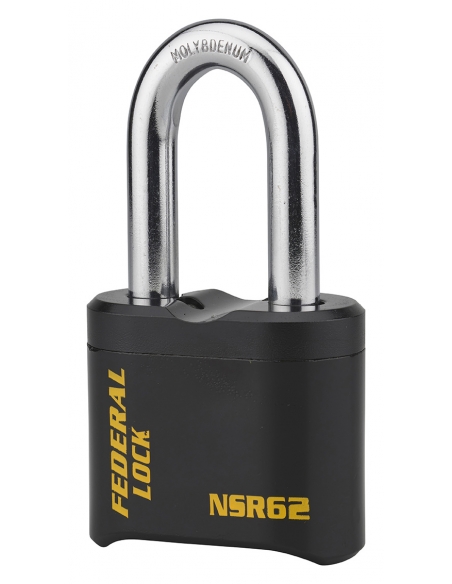Vista aggiuntiva 1 di Lucchetto di sicurezza SRH in acciaio al molibdeno, nero, combinazione modificabile – THIRARD