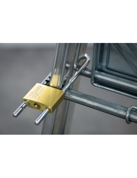 Vista aggiuntiva 1 di Lucchetto di sicurezza 50 mm in ottone con arco regolabile, 2 chiavi – THIRARD