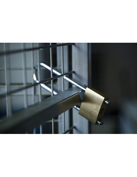 Vista aggiuntiva 2 di Lucchetto di sicurezza 50 mm in ottone con arco regolabile, 2 chiavi – THIRARD