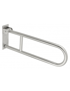 Maniglione bagno disabili, barra ausilio pieghevole, acciaio inox 304 cromato, 70cm, Diametro Ø 32mm, - THIRARD