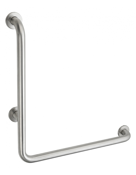 Barra di sostegno angolata 90°, Ø 32 mm, L 350 mm, acciaio inox spazzolato – THIRARD
