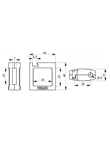 Coprilucchetto guscio in Abs Av+Ar