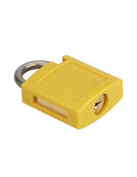 Vista aggiuntiva 1 di Set di gusci ABS anteriore e posteriore gialli per lucchetto M3 40 mm – THIRARD