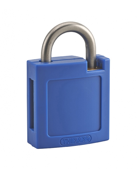 Vista aggiuntiva 1 di Set di gusci ABS anteriore e posteriore blu per lucchetto M3 40 mm – THIRARD