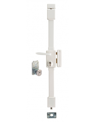 Coppia di maniglie smart INTELOCK Multi per porta d’ingresso, interasse 72 mm, argentata