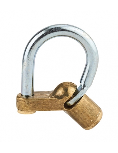 Lucchetto 129 con tallone piegato, arco in acciaio, vite a mezzaluna – THIRARD