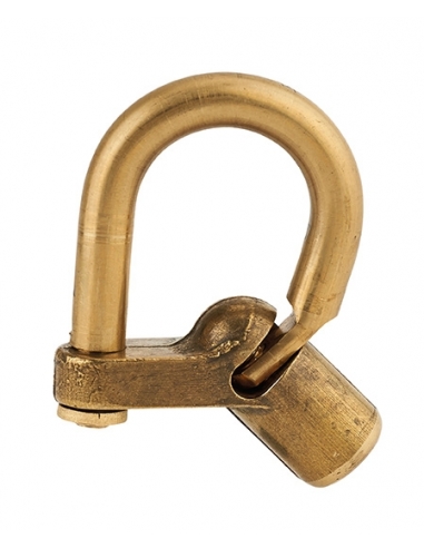 Lucchetto 29 C con tallone piegato, arco in ottone, chiave triangolare 5 mm – THIRARD