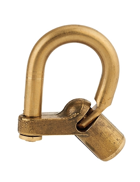 Lucchetto 29 C con tallone piegato, arco in ottone, chiave triangolare 5 mm – THIRARD