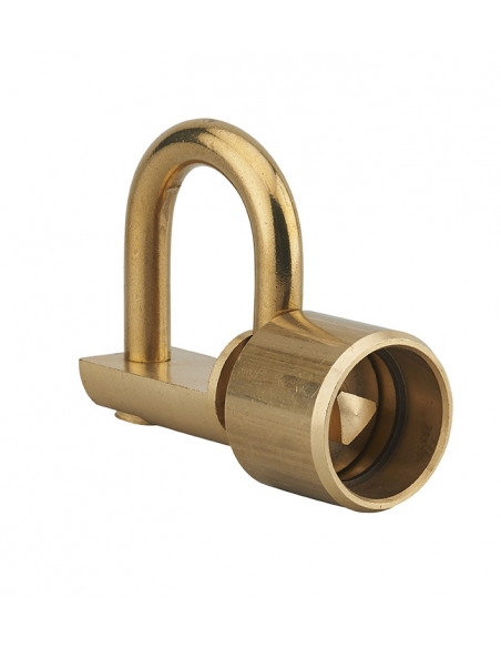 Lucchetto con tallone dritto, arco in ottone, chiave triangolare 9 mm – THIRARD