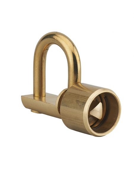 Lucchetto con tallone dritto, arco in ottone, chiave triangolare 11 mm – THIRARD