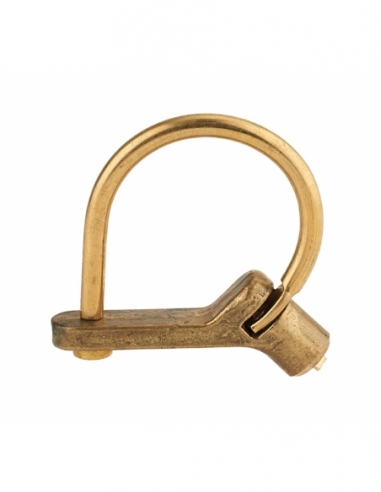 Lucchetto 629 C GM con tallone piegato, arco in ottone, chiave triangolare 5 mm – THIRARD