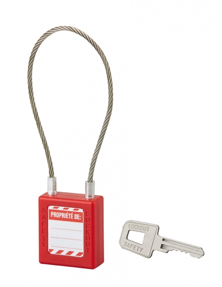 Lucchetto con cavo da 240 mm, Ø 3 mm – THIRARD