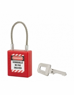 Lucchetto con cavo da 90 mm, Ø 3 mm – THIRARD