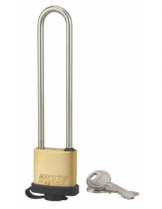 Lucchetto MACH 3 40 mm con arco alto in acciaio inox, 3 chiavi – THIRARD