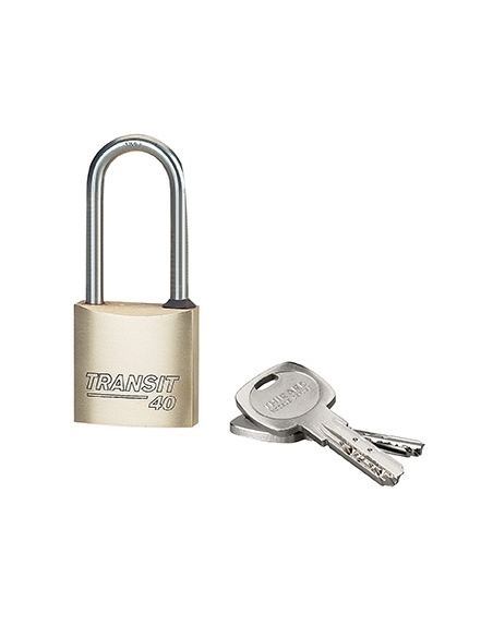 Lucchetto Transit 40 mm con arco semialto inox, 2 chiavi reversibili – THIRARD