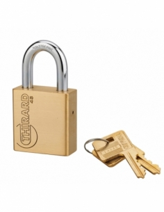 Lucchetto TREK 45 mm in ottone, 2 chiavi – THIRARD