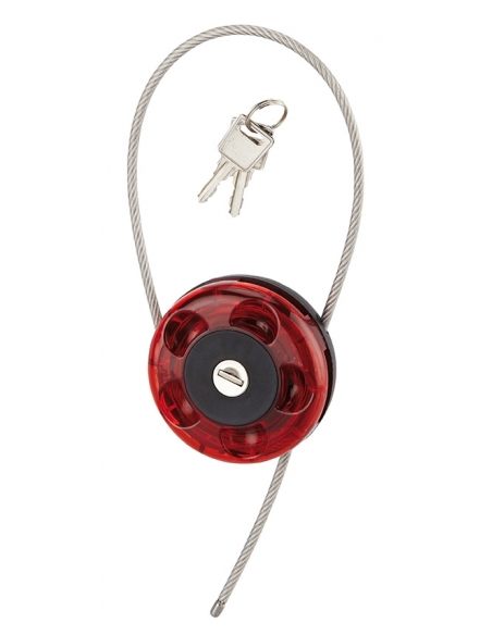 Lucchetto ROLLER con cavo in acciaio inox da 75 cm, 2 chiavi – THIRARD
