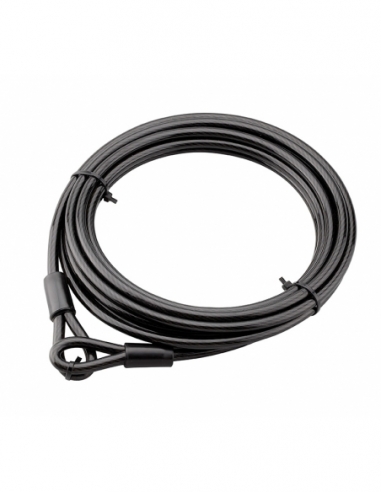 Cavo antifurto TWISTY Ø 8 mm, lunghezza 6 m, acciaio rivestito in PVC – THIRARD