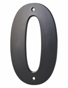 Numero 0" nero H 80 mm da avvitare – THIRARD