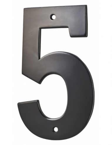 Numero 5" nero H 80 mm da avvitare – THIRARD