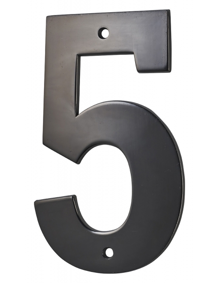 Numero 5" nero H 80 mm da avvitare – THIRARD