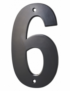 Numero 6" nero H 80 mm da avvitare – THIRARD