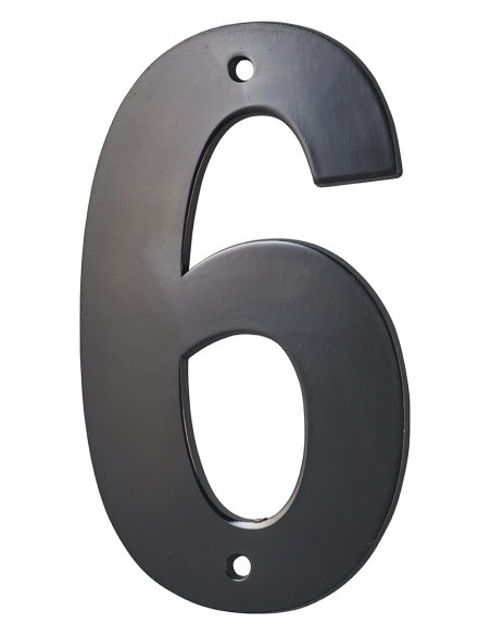 Numero 6" nero H 80 mm da avvitare – THIRARD