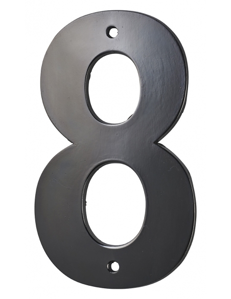 Numero 8" nero H 80 mm da avvitare – THIRARD