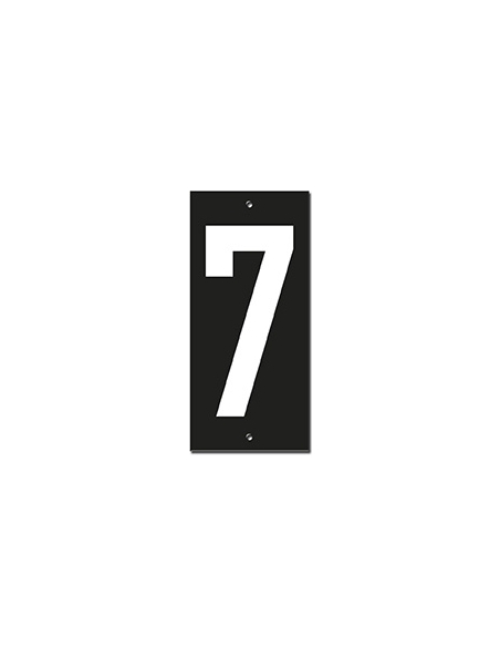 Targa numerica 56 x 130 mm con numero 7", da avvitare – THIRARD