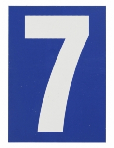 Targa numerica adesiva 65 x 90 mm con numero 7" – THIRARD