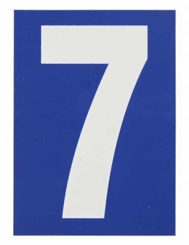 Targa numerica adesiva 65 x 90 mm con numero 7" – THIRARD