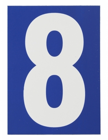 Targa numerica adesiva 65 x 90 mm con numero 8" – THIRARD