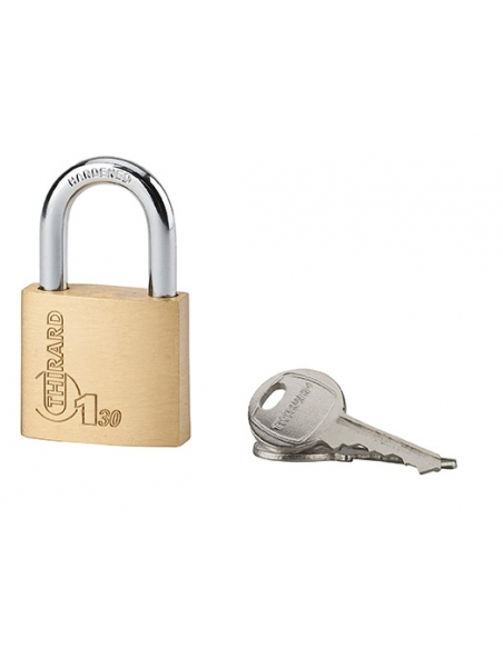 Vista aggiuntiva 1 di Set di 2 lucchetti TYPE 1 30 mm a chiave uguale, 4 chiavi – THIRARD