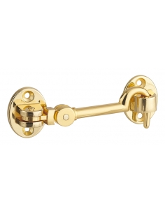 Gancio orientabile con occhiello, finitura ottone, 10 cm – THIRARD