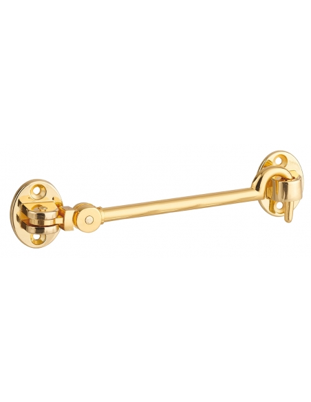 Gancio orientabile con occhiello, finitura ottone, 15 cm – THIRARD