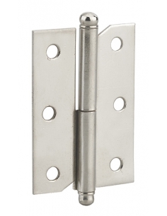 Cerniera sinistra 60×40 mm in acciaio nichelato – THIRARD