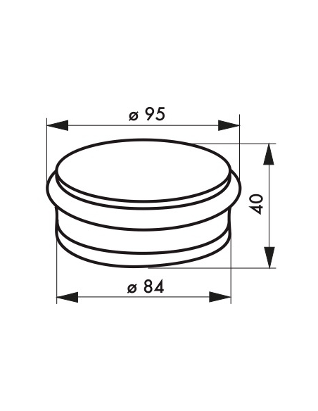 Vista aggiuntiva 1 di Fermaporta da 1,3 kg – THIRARD