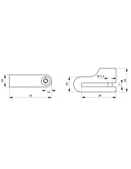 Antifurto Block bloccadisco per monopattino e scooter 5,5mm con cavo 2 chiavi