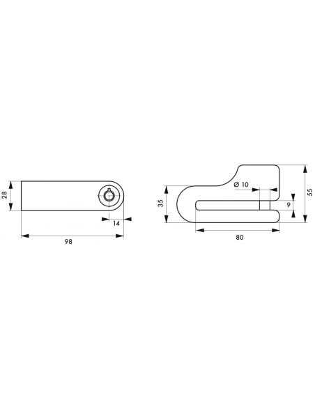 Antifurto Block bloccadisco per moto 10mm, 2 chiavi - THIRARD