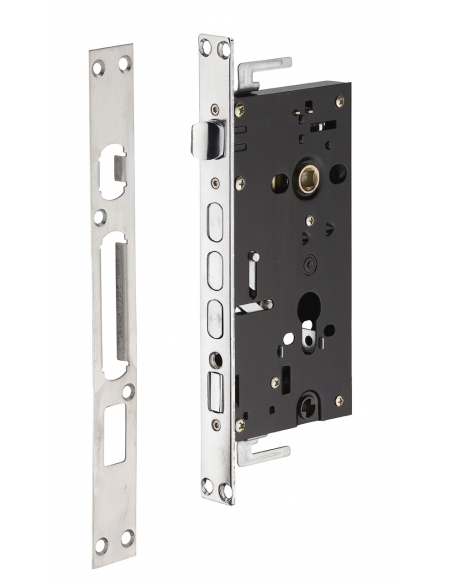Serratura multipunto reversibile per porta blindata, 3 punti, asse 60 mm, 4 catenacci – THIRARD